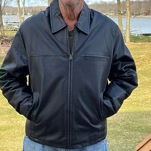 Vintage Joshua Ross black leather jacket L